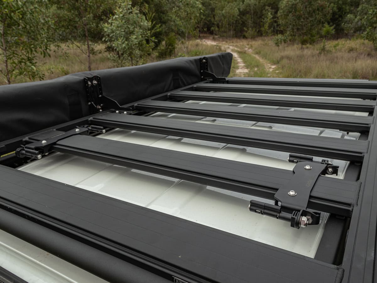 KAON Stealth Folding Maxtrax Mounts to suit ARB BASE Rack [Type: East-West]
