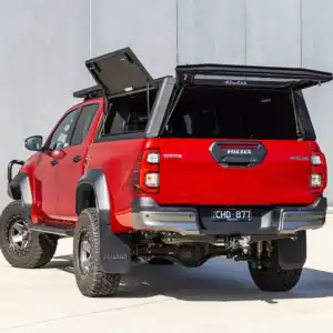 Explorer Canopy to suit Toyota Hilux N80 (2016 -2025) Smooth Finish / Dual Cab / With Front & Rear Window